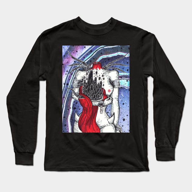 Dullahan Long Sleeve T-Shirt by nannonthehermit